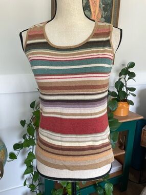 Lauren Ralph Lauren Striped Sleeveless Top Medium